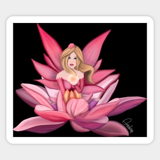 The fairytale on the lily Sticker